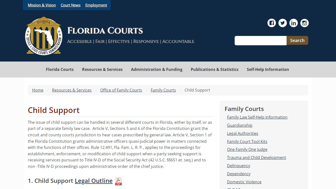 Child Support - Florida Courts